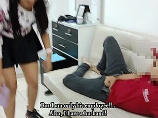 El Hijastro De Mi Jefe Me SEDUCE Y Me FOLLA Con Su Gran Polla