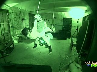 masked trio in hardcore BDSM orgy with latex and blowjobs