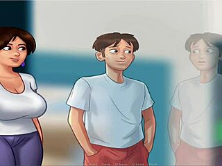 Summer Time Saga Unc Part 7 Features Busty Characters in Hentai Game Action.