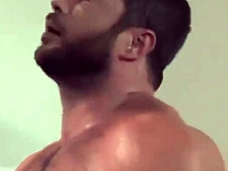 Hydraulic Firefighter Fucks in Bar Bathroom with Monster Cock