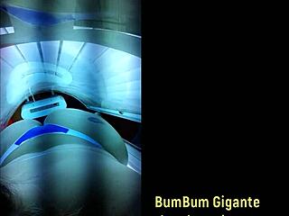 I prepare for lover in tanning booth