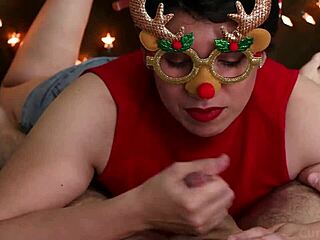 christmas 2023 couple enjoys romantic holiday together