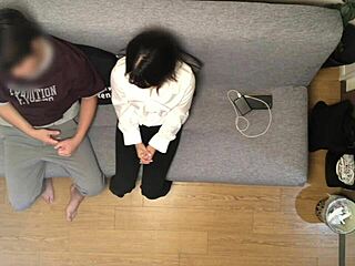 i watch h video with younger girlfriend then we start horny couple