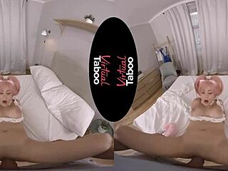 Virtual taboo cosplay turns into intense anal sex