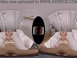 Virtual taboo cosplay turns into intense anal sex