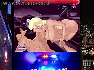 amandafox helps bf relax with deepthroat during wild speed chase