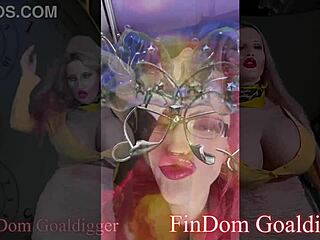 Perfect goddess guides with tongue and domination in steamy joi session.