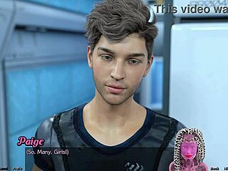 Red-haired step sister showers in space game!