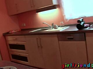 girlfriends british friend visits for oral fun