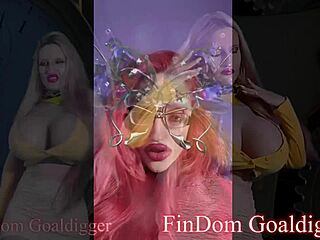 Perfect goddess guides with tongue and domination in steamy joi session.