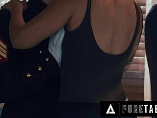 Lonely widow dana vespoli craves stepson in military uniform for intense drilling and blowjob