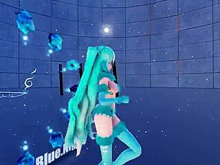 blue knight cat fate cosplay in 3d