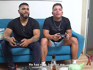 Two Endowed Guys Sodomize Petite Venezuelan Redhead at Home