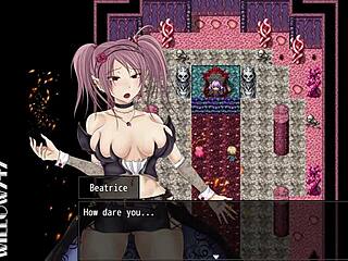 Tina Swordswoman Battles in Scarlet Prison Hentai Game