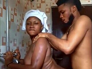Real Africans Amateur Couple Doggystyle After Shower
