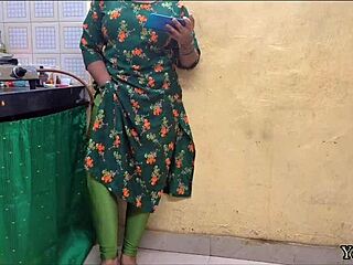 i'm jija ji catching saali watching porn in kitchen