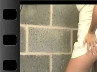 The brunette babe in lingerie teases with cuffs and naughty panties, commanding her boy to submit.