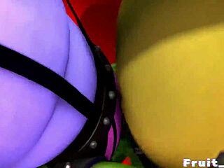 Damn, FNAF fruit cock action is hot! 🍆