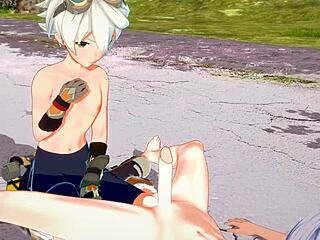 ในเกม Genshin Impact, Razor และ Bennett สำรวจครีมพายเปลือยป่าๆ การผจญภัยสาวประเภทสองร้อนแรงเร็ว