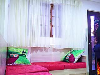 hot morena caught sucking big cock on hidden camera