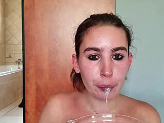 Gathering Saliva with Double-Ended Toy at Home