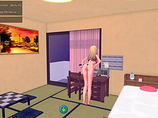 Japanese MILF Tutor in 3D Cartoon Gameplay with Big Nipples and Cumshot