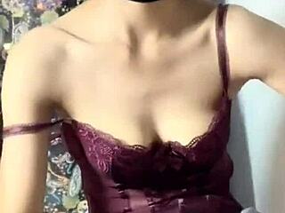 Siganjue in Sexy Uniform with Crotch Stockings and Vibrator Play