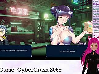 Hej, vtuber lewdneko spelar cybercrush 2069 del 1, vilka tuttar och bröstaction?