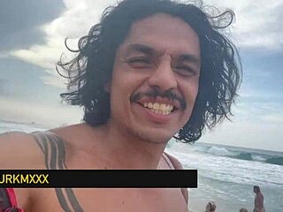 Gangbang orgy with bareback double penetration and hot latin cum