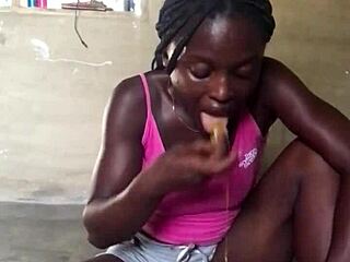 Crazybitch enjoys her food while giving life lessons part 2