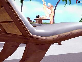 Yor Forger in bikini has hard sex by the pool, check it out! 😍