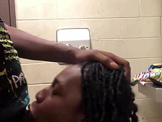 Creaming On Dick In The Gas Station Bathroom