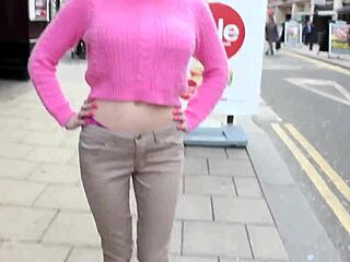 can you believe this girl pissing in jeans while everyone stares in public?