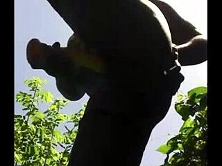 flexible legs outdoor ebony pussy fuck with ex girlfriend 😍