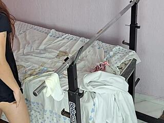 Girl pees during medical exam and doctor cums in her pussy 😏