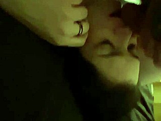 Lying Down Sensually Licking Balls With Tongue Close-Up