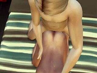 3D hardcore pounding with a close friend in wild animation.