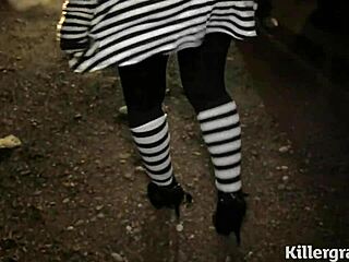 Blonde Loz Lorrimar Picks Up Strangers For Night Outdoor Fun