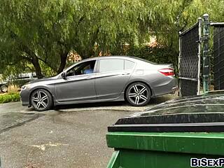 Hot interracial bisexual threesome with Petra Blair and two men