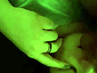 Lying Down Sensually Licking Balls With Tongue Close-Up