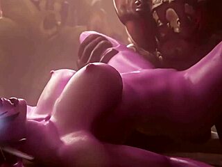 3D animated hentai fantasy featuring big cock and cum