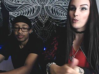 In my kinky camgirl vlog 6, watchin' cuckoldin' reality vs porn with tattooed big boobs mistress Alace Amory and her male sub – it's so real!