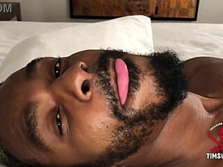 Parker is sucking that big black monster cock so good, wow!