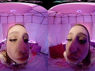 Explore Vrallure's pillow palace with blonde masturbating POV! 😍