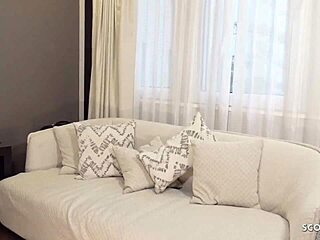 german scout sandy gets fucked for cash with pierced nipples