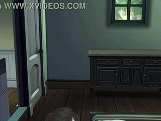 girl sneaks a suck on friend’s cock after wild party.