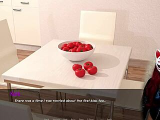 Kate 12 plays in cosplay sex game with upskirt and petite legs.