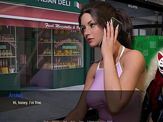 Kate 12 plays in cosplay sex game with upskirt and petite legs.