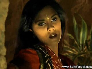 Indian brunette teases with striptease 😘