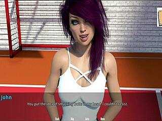 wvm 4 game where shauna plays basketball with big ass character